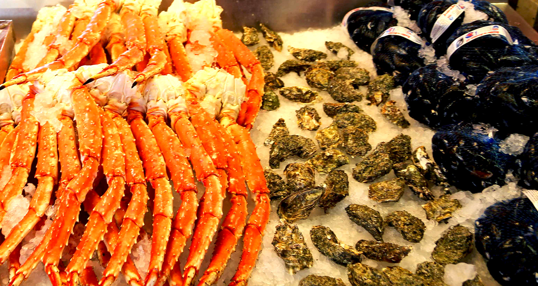 рыбный рынок морские лакомства