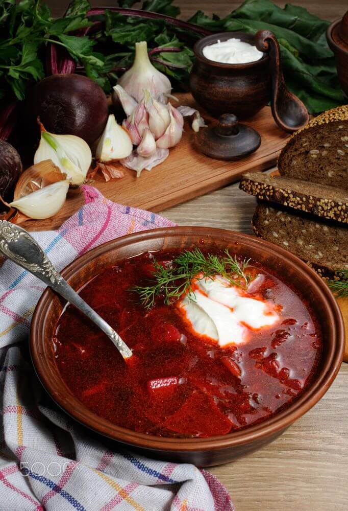 Борщ со свеклой